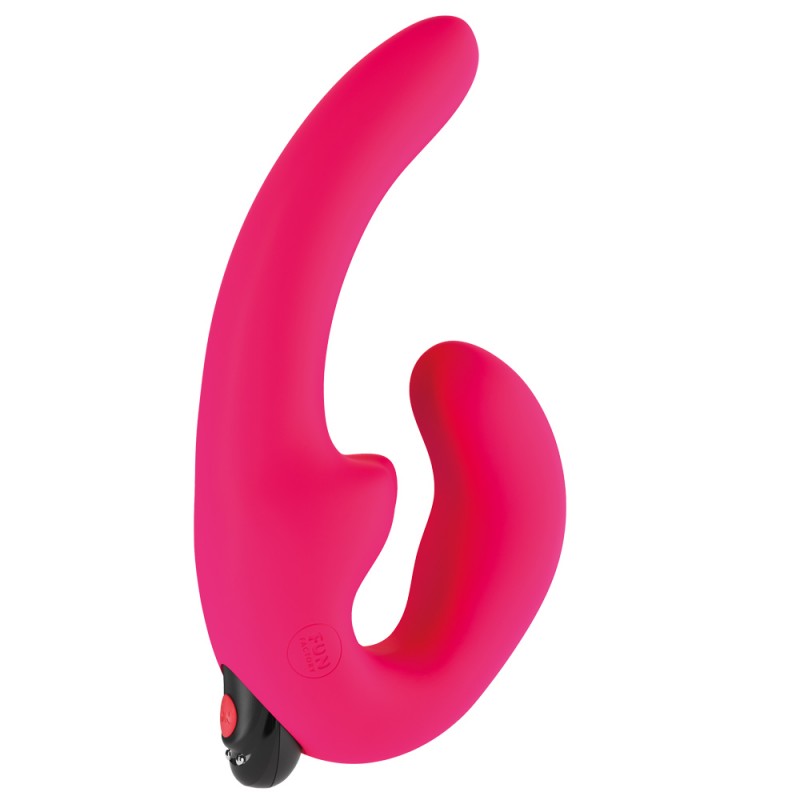 Fun Factory ShareVibe Couple's Double Dildo Vibrating Strapless Strap-On Pink